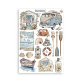 Stamperia,A5 Washi Pad 8/Pkg, Silent Sea (SBW19)