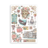 Stamperia, A5 Washi Pad 8/Pkg, Venice City of Art (SBW21)