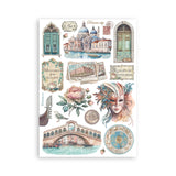 Stamperia, A5 Washi Pad 8/Pkg, Venice City of Art (SBW21)