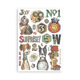 Stamperia, A5 Washi Pad 8/Pkg, Furry Friends (SBW25)