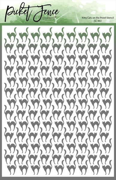 Picket Fence Studios Stencil 6"X8", Kitty Cats on the Prowl (SC-463)