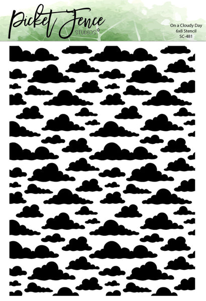 Picket Fence Studios Stencil 6"X8", On A Cloudy Day (SC-481)