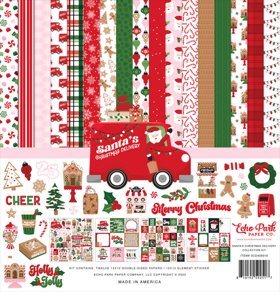 Echo Park Collection Kit 12"X12", Santa's Christmas Delivery (SCD459016)