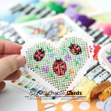 Waffle Flower, Stitchable Cards Cross Stitch Pattern, In Bloom (SCP2312)