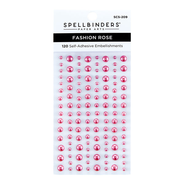 Spellbinders Fashion Essentials Pearl Dots, Fashion Rose Color (SCS-209)