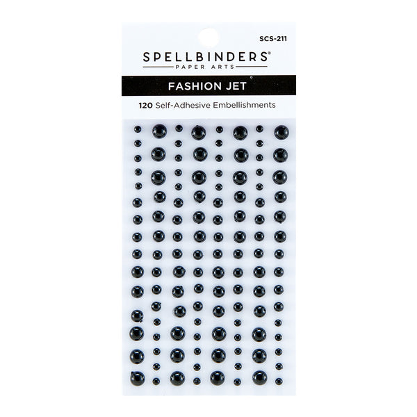 Spellbinders Fashion Essentials Pearl Dots, Fashion Jet Color (SCS-211)