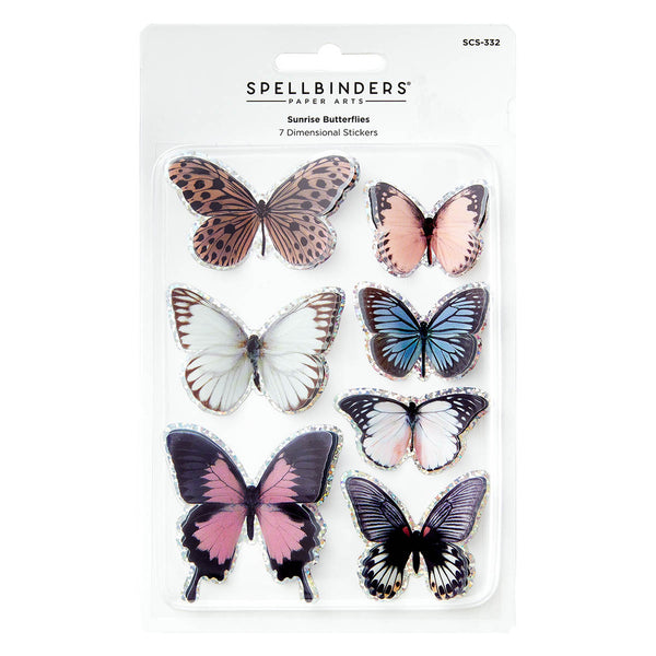 Spellbinders Timeless Stickers, Sunrise Butterflies (SCS-332)