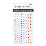 Spellbinders Color Essentials Self-Adhesive Gems 108/Pkg, Rose Gold (SCS-337)