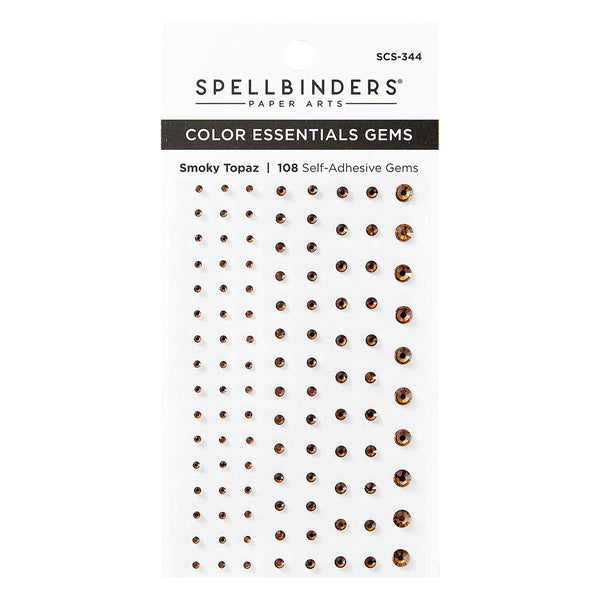 Spellbinders Color Essentials Self-Adhesive 108/Pkg, Smoky Topaz (SCS-344)