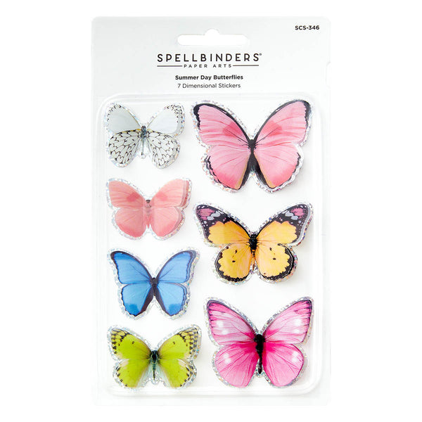 Spellbinders Timeless Stickers, Summer Day Butterflies (SCS-346)