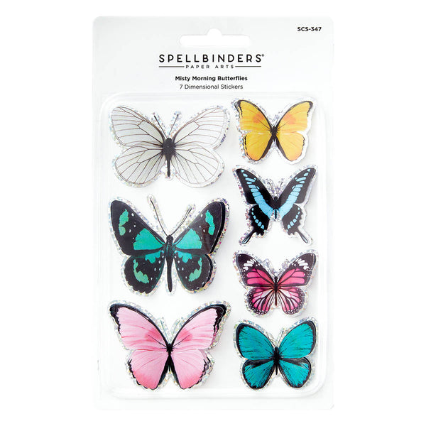 Spellbinders Timeless Stickers, Misty Morning Butterflies (SCS-347)