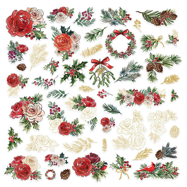 Spellbinders, Die-Cuts From Handmade Holidays, Floral Die Cut Shapes