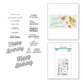 Spellbinders Stamp & Die Set From Cardmaker II Collection, Many Birthdays (SDS-172)