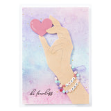 Spellbinders, Clear Stamp & Die Set, Beads of Friendship,  Bestie Alphabet Beads & Sentiments (SDS-194)