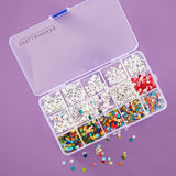 Spellbinders, Clear Stamp & Die Set, Beads of Friendship,  Bestie Alphabet Beads & Sentiments (SDS-194)