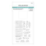 Spellbinders, Clear Stamp & Die Set, Beads of Friendship,  Bestie Alphabet Beads & Sentiments (SDS-194)