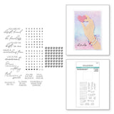 Spellbinders, Clear Stamp & Die Set, Beads of Friendship,  Bestie Alphabet Beads & Sentiments (SDS-194)