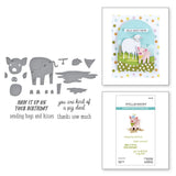 Spellbinders, Clear Stamp & Die Set On the Farm Collection, Ham It Up (SDS-199) - Scrapbooking Fairies