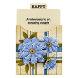 Spellbinders, Clear Stamp & Die Set by Wendy Vecchi, Tabbed Classics, Tabbed In & Out Sentiments (SDS-207)