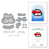 Spellbinders, Clear Stamp & Die Set, Merry Mischief, Cozy Waddles (SDS-210)