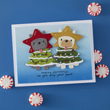 Spellbinders, Merry Mischief Clear Stamp & Die Set, Merry Mischief, Deck the Paws (SDS-211)