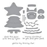 Spellbinders, Merry Mischief Clear Stamp & Die Set, Merry Mischief, Deck the Paws (SDS-211)