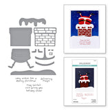 Spellbinders, Clear Stamp & Die Set, Merry Mischief, Chimney Caper (SDS-212)
