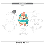 Spellbinders, Merry Mischief Clear Stamp & Die Set, Hedge-Hugs (SDS-213)