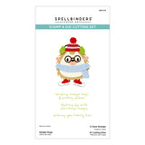 Spellbinders, Merry Mischief Clear Stamp & Die Set, Hedge-Hugs (SDS-213)