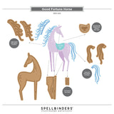 Spellbinders Etched Dies, Good Fortune Horse (SDS-222) - Scrapbooking Fairies
