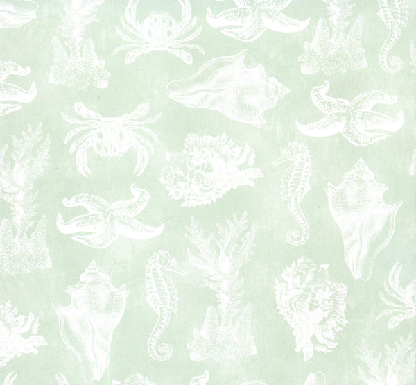 S.E.I. 12"x12" Double Sided Cardstock, Seaside Sea Life