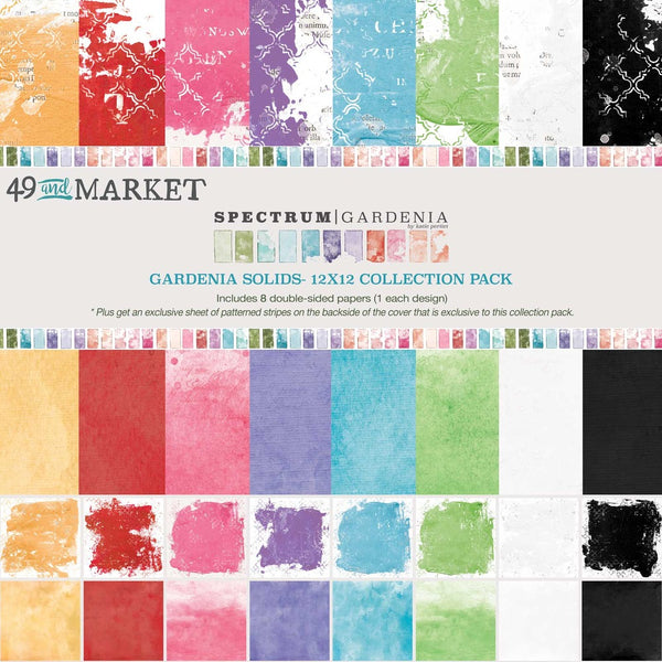 49 And Market Collection Pack 12"X12", Spectrum Gardenia Solids
