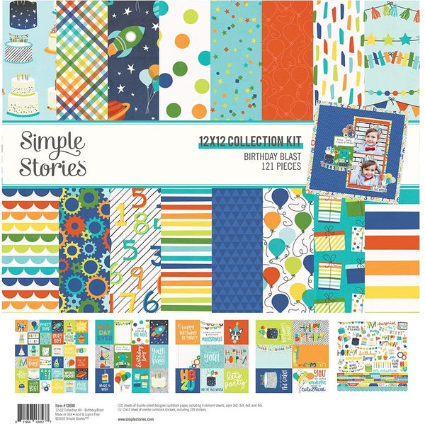 Simple Stories Collection Kit 12"X12", Birthday Blast