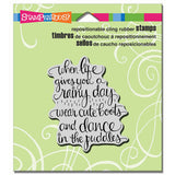 Stampendous, Cute Boots Cling Stamp - Scrapbooking Fairies