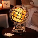 ROKR 3D Wooden Puzzle, Luminous Globe (Electric Version)