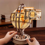 ROKR 3D Wooden Puzzle, Luminous Globe (Electric Version)
