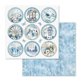 Stamperia, Double-Sided Paper Pad 12"X12" 10/Pkg, Blue Land, 10 Designs/1 Each