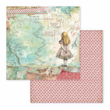 Stamperia Double-Sided Paper Pad 12"X12" 10/Pkg, Alice, 10 Designs/1 Each
