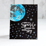 Spellbinders Stencil, Layered Full Moon Stencil from Celestial Zodiacs Collection