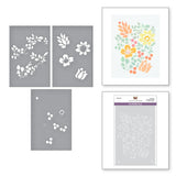 Spellbinders, Stencil Set, Flea Market Finds, Flea Market Finds (STN-014)
