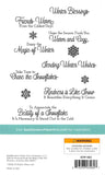 Spellbinders, Clear Photopolymer Stamps, Winter Floral Sentiments (STP-163) - Scrapbooking Fairies