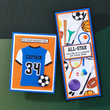 Spellbinders Clear Stamp Set By Justine Dvorak, All-Star Sentiments (STP-209)