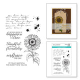Spellbinders Clear Stamp Set Sunflower Greetings (STP-213)