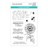 Spellbinders Clear Stamp Set Sunflower Greetings (STP-213)