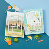 Spellbinders Windows With A View Collection By Tina Smith, Clear Stamps, Sending Sunshine Sentiments (STP-222)