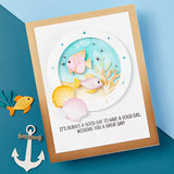 Spellbinders Windows With A View Collection By Tina Smith, Clear Stamps, Sending Sunshine Sentiments (STP-222)