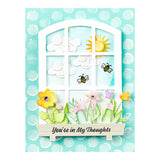 Spellbinders Windows With A View Collection By Tina Smith, Clear Stamps, Sending Sunshine Sentiments (STP-222)