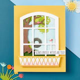Spellbinders Windows With A View Collection By Tina Smith, Clear Stamps, Sending Sunshine Sentiments (STP-222)