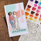 Spellbinders, Illustrated Lady Clear Stamp Set by Josh Griffiths Studio (STP-283)