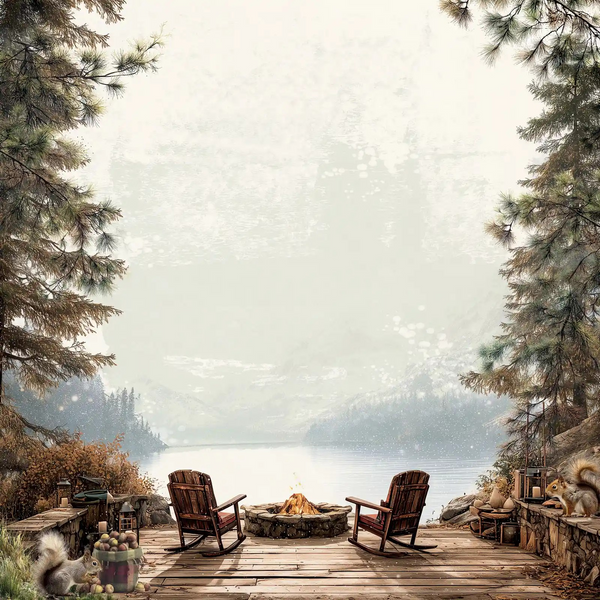 49 And Market, Timber And Tweed, Double-Sided Cardstock 12"X12", Scenic View (DTT-34677)